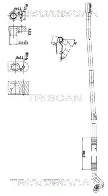 Hochdruck-/Niederdruckleitung, Klimaanlage hinten TRISCAN 9010 11012 Bild Hochdruck-/Niederdruckleitung, Klimaanlage hinten TRISCAN 9010 11012