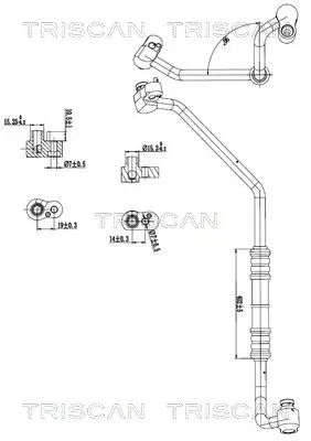 Hochdruck-/Niederdruckleitung, Klimaanlage TRISCAN 9010 11014 Bild Hochdruck-/Niederdruckleitung, Klimaanlage TRISCAN 9010 11014