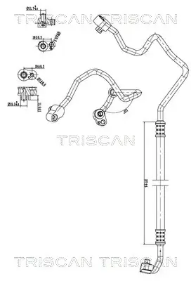Hochdruck-/Niederdruckleitung, Klimaanlage TRISCAN 9010 11015