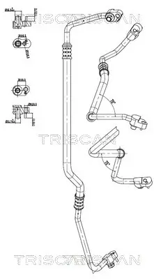 Hochdruck-/Niederdruckleitung, Klimaanlage TRISCAN 9010 11017 Bild Hochdruck-/Niederdruckleitung, Klimaanlage TRISCAN 9010 11017