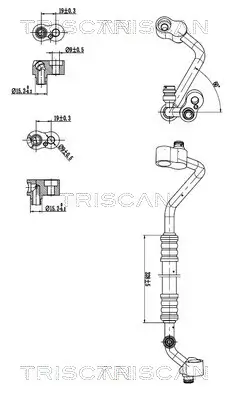 Hochdruck-/Niederdruckleitung, Klimaanlage TRISCAN 9010 11018 Bild Hochdruck-/Niederdruckleitung, Klimaanlage TRISCAN 9010 11018