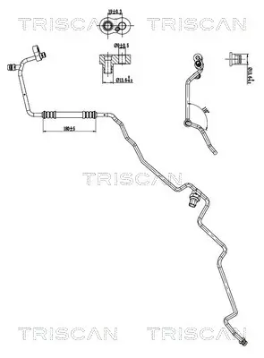 Hochdruck-/Niederdruckleitung, Klimaanlage TRISCAN 9010 11027 Bild Hochdruck-/Niederdruckleitung, Klimaanlage TRISCAN 9010 11027