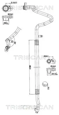 Hochdruck-/Niederdruckleitung, Klimaanlage vorne TRISCAN 9010 11030 Bild Hochdruck-/Niederdruckleitung, Klimaanlage vorne TRISCAN 9010 11030