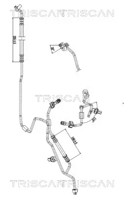 Hochdruck-/Niederdruckleitung, Klimaanlage TRISCAN 9010 11031 Bild Hochdruck-/Niederdruckleitung, Klimaanlage TRISCAN 9010 11031