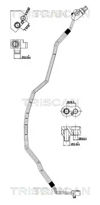 Hochdruck-/Niederdruckleitung, Klimaanlage TRISCAN 9010 11033
