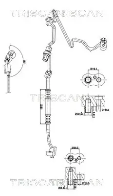 Hochdruck-/Niederdruckleitung, Klimaanlage TRISCAN 9010 11038