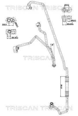 Hochdruck-/Niederdruckleitung, Klimaanlage TRISCAN 9010 11039 Bild Hochdruck-/Niederdruckleitung, Klimaanlage TRISCAN 9010 11039