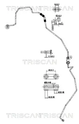 Hochdruck-/Niederdruckleitung, Klimaanlage TRISCAN 9010 13001 Bild Hochdruck-/Niederdruckleitung, Klimaanlage TRISCAN 9010 13001
