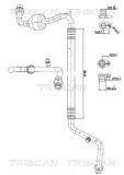 Hochdruck-/Niederdruckleitung, Klimaanlage vorne TRISCAN 9010 14002