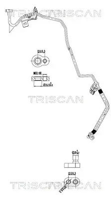 Hochdruck-/Niederdruckleitung, Klimaanlage vorne TRISCAN 9010 14005 Bild Hochdruck-/Niederdruckleitung, Klimaanlage vorne TRISCAN 9010 14005