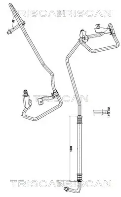 Hochdruck-/Niederdruckleitung, Klimaanlage TRISCAN 9010 15002