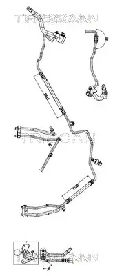 Hochdruck-/Niederdruckleitung, Klimaanlage TRISCAN 9010 15004