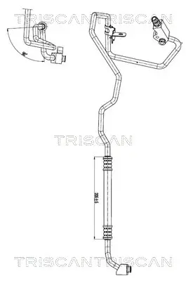 Hochdruck-/Niederdruckleitung, Klimaanlage TRISCAN 9010 15005