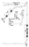 Hochdruck-/Niederdruckleitung, Klimaanlage TRISCAN 9010 15009