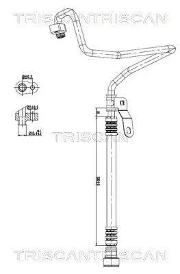 Hochdruck-/Niederdruckleitung, Klimaanlage TRISCAN 9010 15011 Bild Hochdruck-/Niederdruckleitung, Klimaanlage TRISCAN 9010 15011