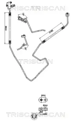 Hochdruck-/Niederdruckleitung, Klimaanlage TRISCAN 9010 15018