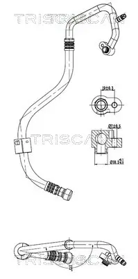 Hochdruck-/Niederdruckleitung, Klimaanlage TRISCAN 9010 15019 Bild Hochdruck-/Niederdruckleitung, Klimaanlage TRISCAN 9010 15019
