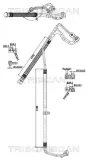 Hochdruck-/Niederdruckleitung, Klimaanlage TRISCAN 9010 15020