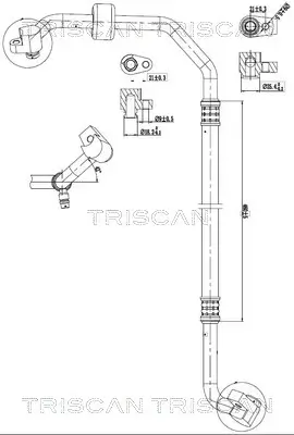 Hochdruck-/Niederdruckleitung, Klimaanlage vorne TRISCAN 9010 16015 Bild Hochdruck-/Niederdruckleitung, Klimaanlage vorne TRISCAN 9010 16015