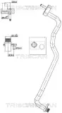 Hochdruck-/Niederdruckleitung, Klimaanlage hinten TRISCAN 9010 16019
