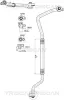 Hochdruck-/Niederdruckleitung, Klimaanlage vorne TRISCAN 9010 16031