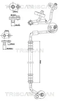 Hochdruck-/Niederdruckleitung, Klimaanlage TRISCAN 9010 16040 Bild Hochdruck-/Niederdruckleitung, Klimaanlage TRISCAN 9010 16040