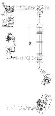 Hochdruck-/Niederdruckleitung, Klimaanlage TRISCAN 9010 16048 Bild Hochdruck-/Niederdruckleitung, Klimaanlage TRISCAN 9010 16048