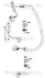 Hochdruck-/Niederdruckleitung, Klimaanlage TRISCAN 9010 16052
