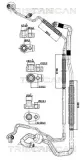 Hochdruck-/Niederdruckleitung, Klimaanlage TRISCAN 9010 16053
