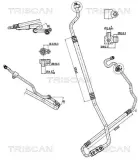 Hochdruck-/Niederdruckleitung, Klimaanlage TRISCAN 9010 16054