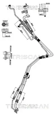 Hochdruck-/Niederdruckleitung, Klimaanlage TRISCAN 9010 16056 Bild Hochdruck-/Niederdruckleitung, Klimaanlage TRISCAN 9010 16056