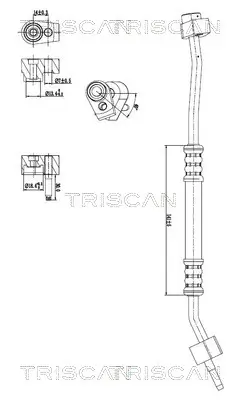 Hochdruck-/Niederdruckleitung, Klimaanlage vorne TRISCAN 9010 16057 Bild Hochdruck-/Niederdruckleitung, Klimaanlage vorne TRISCAN 9010 16057