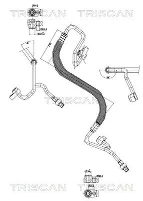 Hochdruck-/Niederdruckleitung, Klimaanlage TRISCAN 9010 16060 Bild Hochdruck-/Niederdruckleitung, Klimaanlage TRISCAN 9010 16060