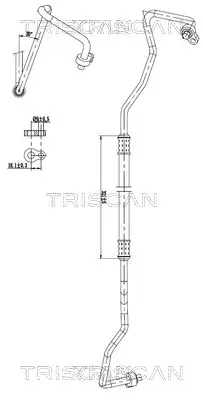 Hochdruck-/Niederdruckleitung, Klimaanlage vorne TRISCAN 9010 16069 Bild Hochdruck-/Niederdruckleitung, Klimaanlage vorne TRISCAN 9010 16069