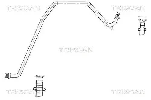 Hochdruck-/Niederdruckleitung, Klimaanlage TRISCAN 9010 16075
