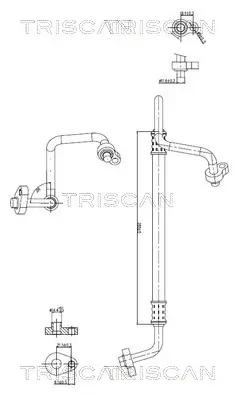 Hochdruck-/Niederdruckleitung, Klimaanlage TRISCAN 9010 16083