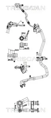 Hochdruck-/Niederdruckleitung, Klimaanlage TRISCAN 9010 16090 Bild Hochdruck-/Niederdruckleitung, Klimaanlage TRISCAN 9010 16090