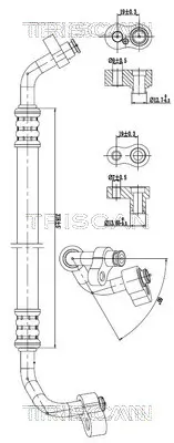 Hochdruck-/Niederdruckleitung, Klimaanlage TRISCAN 9010 23002 Bild Hochdruck-/Niederdruckleitung, Klimaanlage TRISCAN 9010 23002