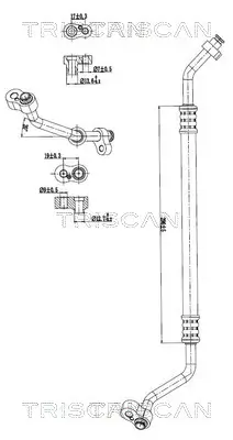 Hochdruck-/Niederdruckleitung, Klimaanlage TRISCAN 9010 23003 Bild Hochdruck-/Niederdruckleitung, Klimaanlage TRISCAN 9010 23003
