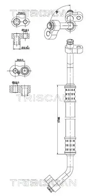 Hochdruck-/Niederdruckleitung, Klimaanlage TRISCAN 9010 23004 Bild Hochdruck-/Niederdruckleitung, Klimaanlage TRISCAN 9010 23004