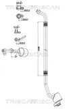 Hochdruck-/Niederdruckleitung, Klimaanlage vorne TRISCAN 9010 23009