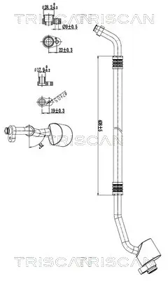 Hochdruck-/Niederdruckleitung, Klimaanlage vorne TRISCAN 9010 23009 Bild Hochdruck-/Niederdruckleitung, Klimaanlage vorne TRISCAN 9010 23009