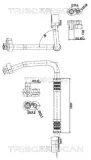 Hochdruck-/Niederdruckleitung, Klimaanlage TRISCAN 9010 23010