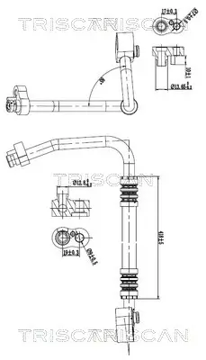 Hochdruck-/Niederdruckleitung, Klimaanlage TRISCAN 9010 23010 Bild Hochdruck-/Niederdruckleitung, Klimaanlage TRISCAN 9010 23010