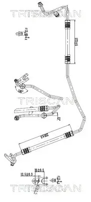Hochdruck-/Niederdruckleitung, Klimaanlage TRISCAN 9010 23012