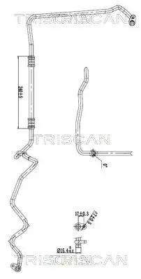 Hochdruck-/Niederdruckleitung, Klimaanlage TRISCAN 9010 23014 Bild Hochdruck-/Niederdruckleitung, Klimaanlage TRISCAN 9010 23014