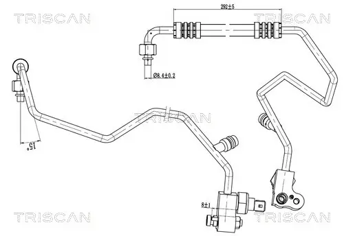 Hochdruck-/Niederdruckleitung, Klimaanlage TRISCAN 9010 23025 Bild Hochdruck-/Niederdruckleitung, Klimaanlage TRISCAN 9010 23025