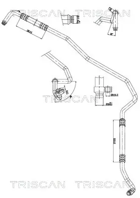 Hochdruck-/Niederdruckleitung, Klimaanlage TRISCAN 9010 23029