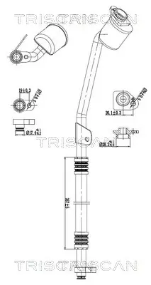 Hochdruck-/Niederdruckleitung, Klimaanlage vorne TRISCAN 9010 23030 Bild Hochdruck-/Niederdruckleitung, Klimaanlage vorne TRISCAN 9010 23030