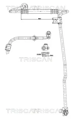 Hochdruck-/Niederdruckleitung, Klimaanlage TRISCAN 9010 24006